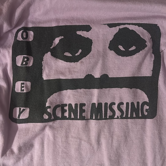 Obey Graphic Print Long Sleeve Top - Picture 2 of 5